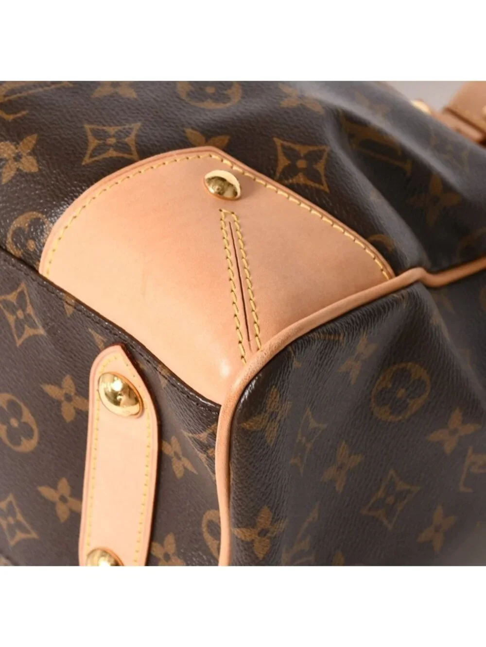 Louis Vuitton Retiro PM Monogram 2-Way Bag Brown Gold